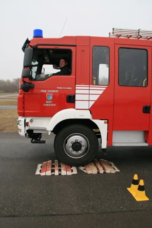 Trainings-Setup auf dem Übungsgelände